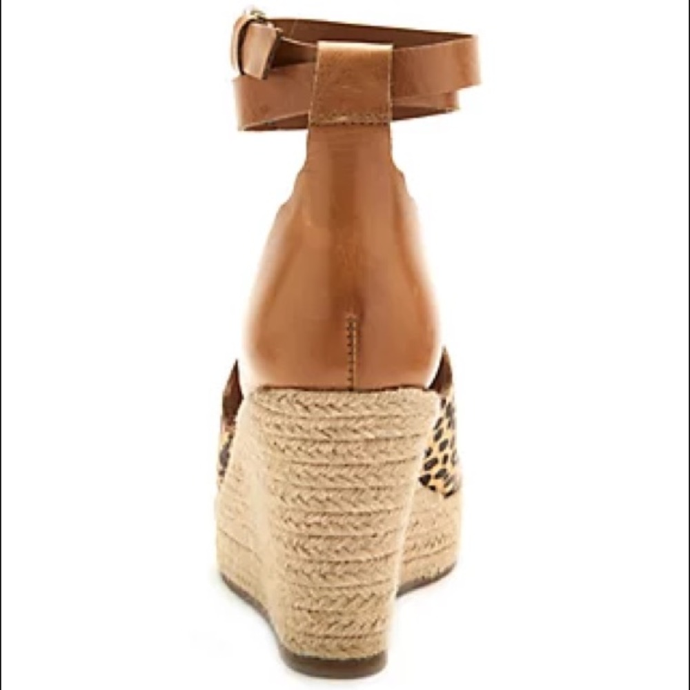 NWT Nude Leopard Espadrille Wedges / Matisse - Picture 4 of 6